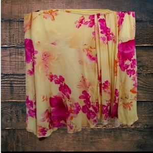 SOLD! 🌺NWOT! Gorgeous Pink / Yellow Orchid skirt